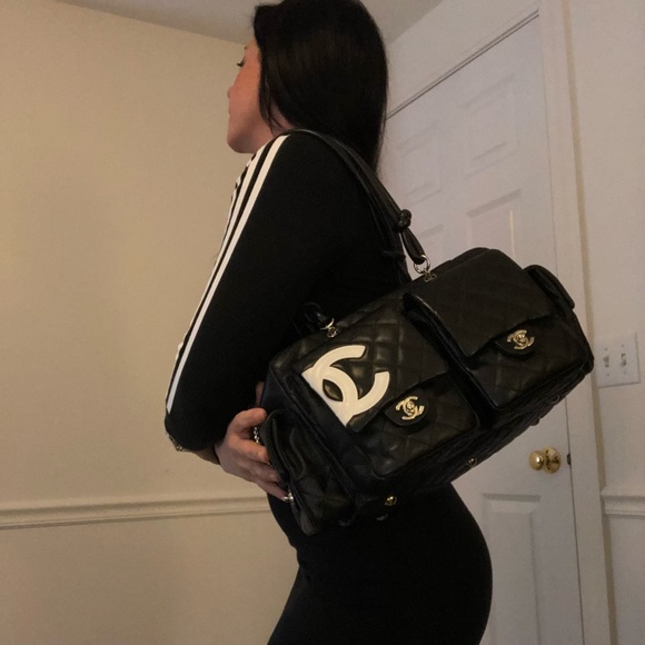 Chanel Ligne Leather Quilted Reporter Bag - Picture 2 of 8